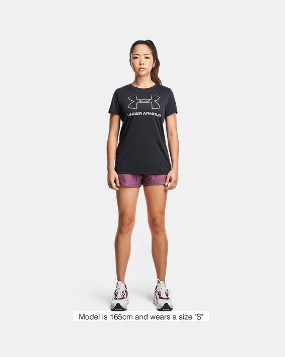Women's UA Velocity Gradient T-Shirt in Black image number 2